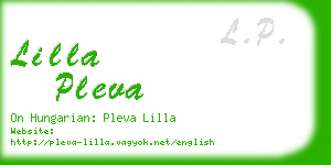 lilla pleva business card